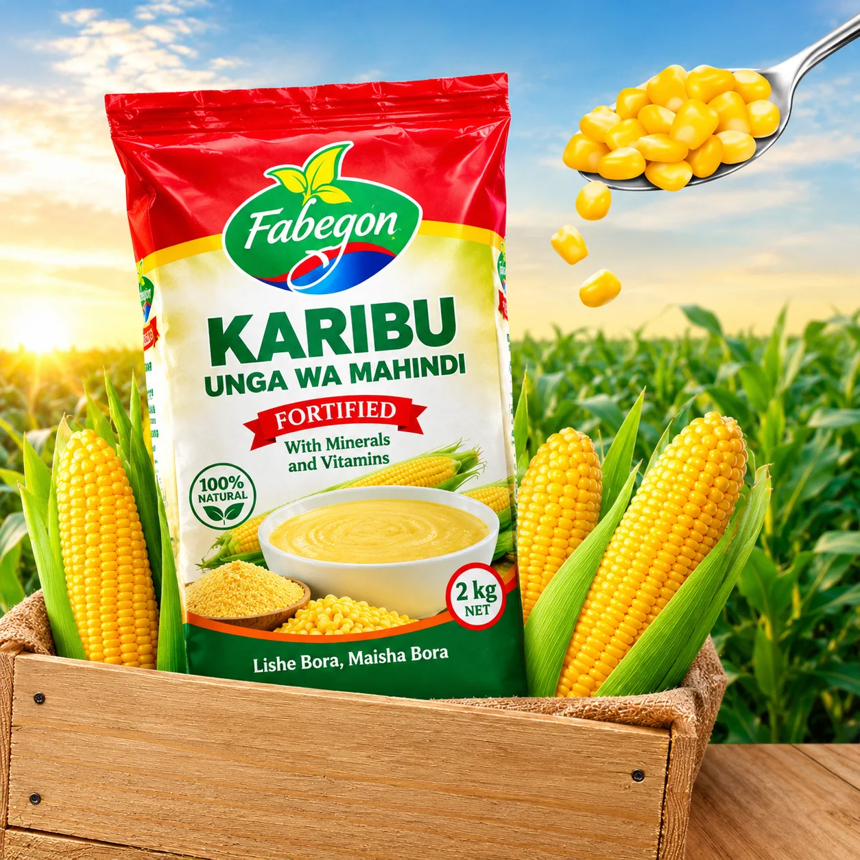 FABEGON maize flour package
